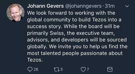 Gevers' Deleted Tweet