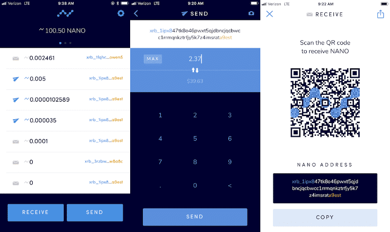 Nano Wallet Client