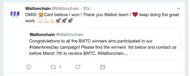 Waltonchain Tweet