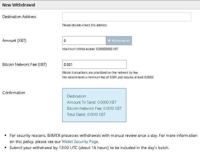 Withdrawal Form