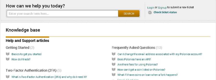 Poloniex Support Centre