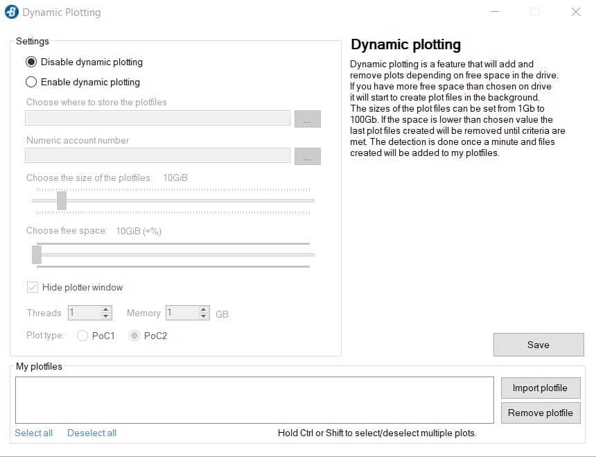 Burstcoin's Dynamic Plotter