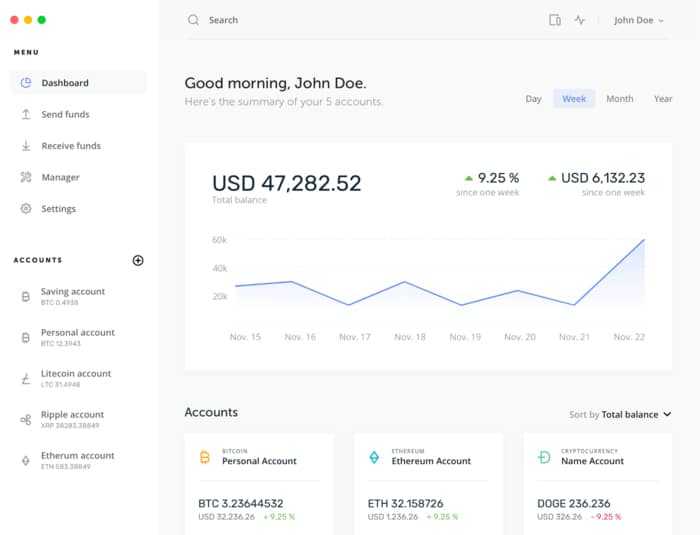 Ledger Nano user interface