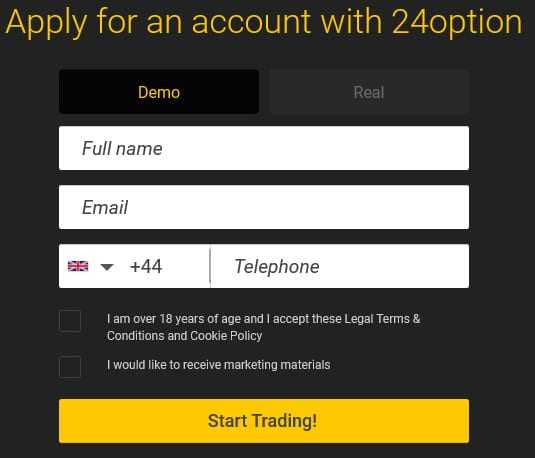 24option demo account