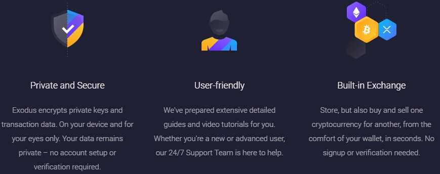 Exodus Wallet Pros