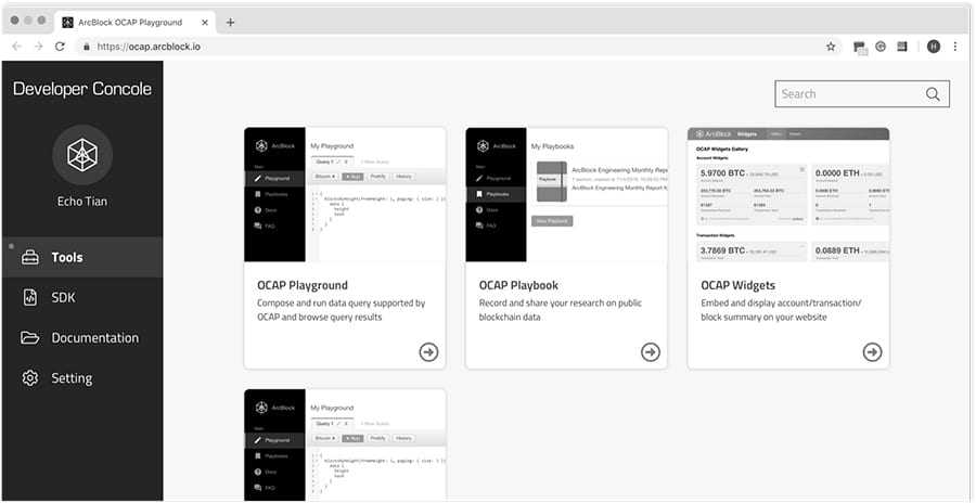 ArcBlock Developer Console