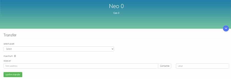 Neo Wallet Web