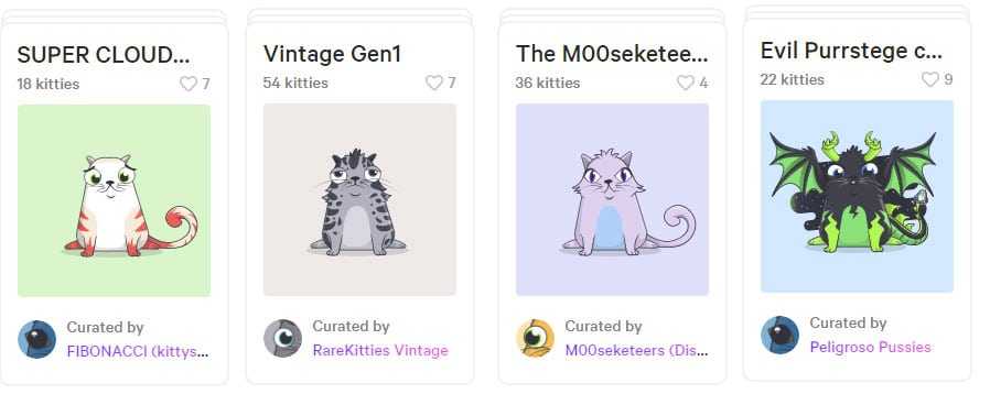 Cryptokitty examples