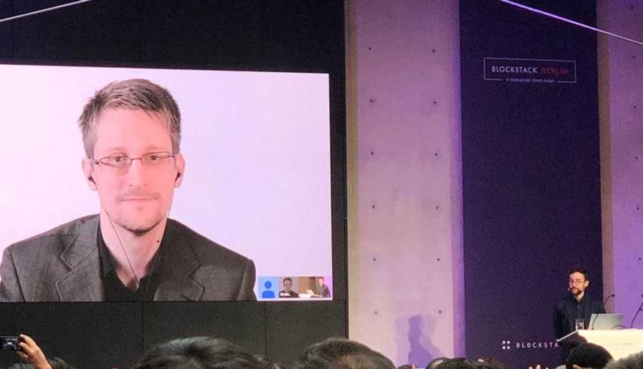 Blockstack Edward Snowden