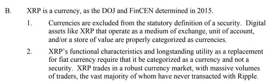 Ripple SEC Counter Argument