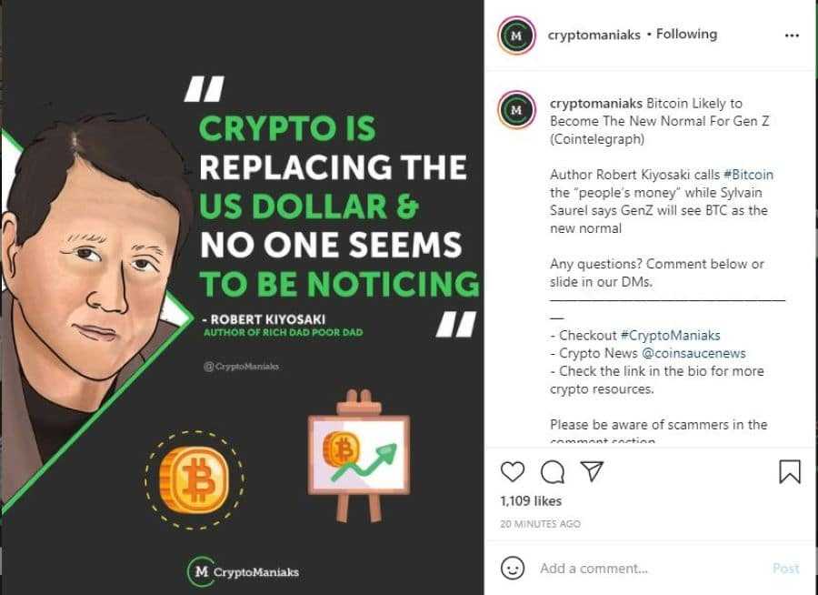 Cryptomaniaks on Insta