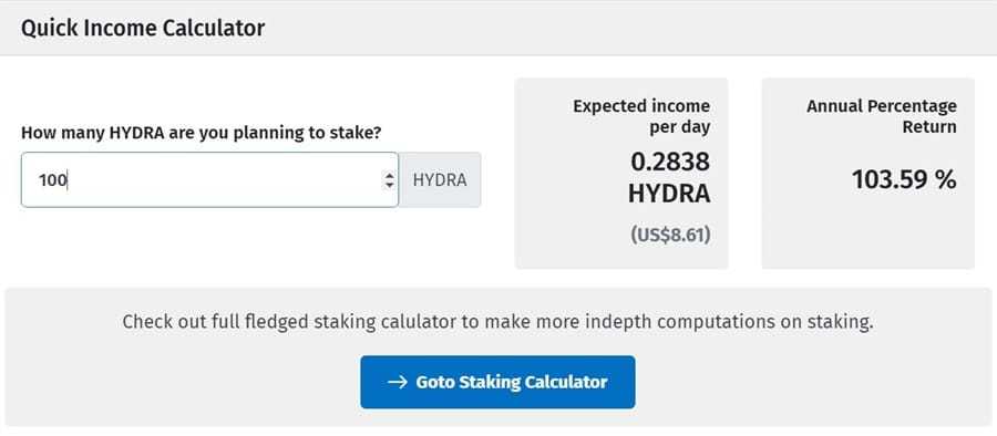 Quick Income Calculator