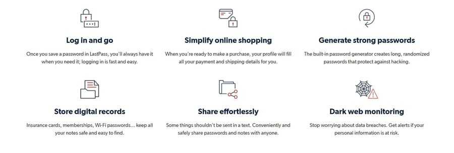 LastPass Features