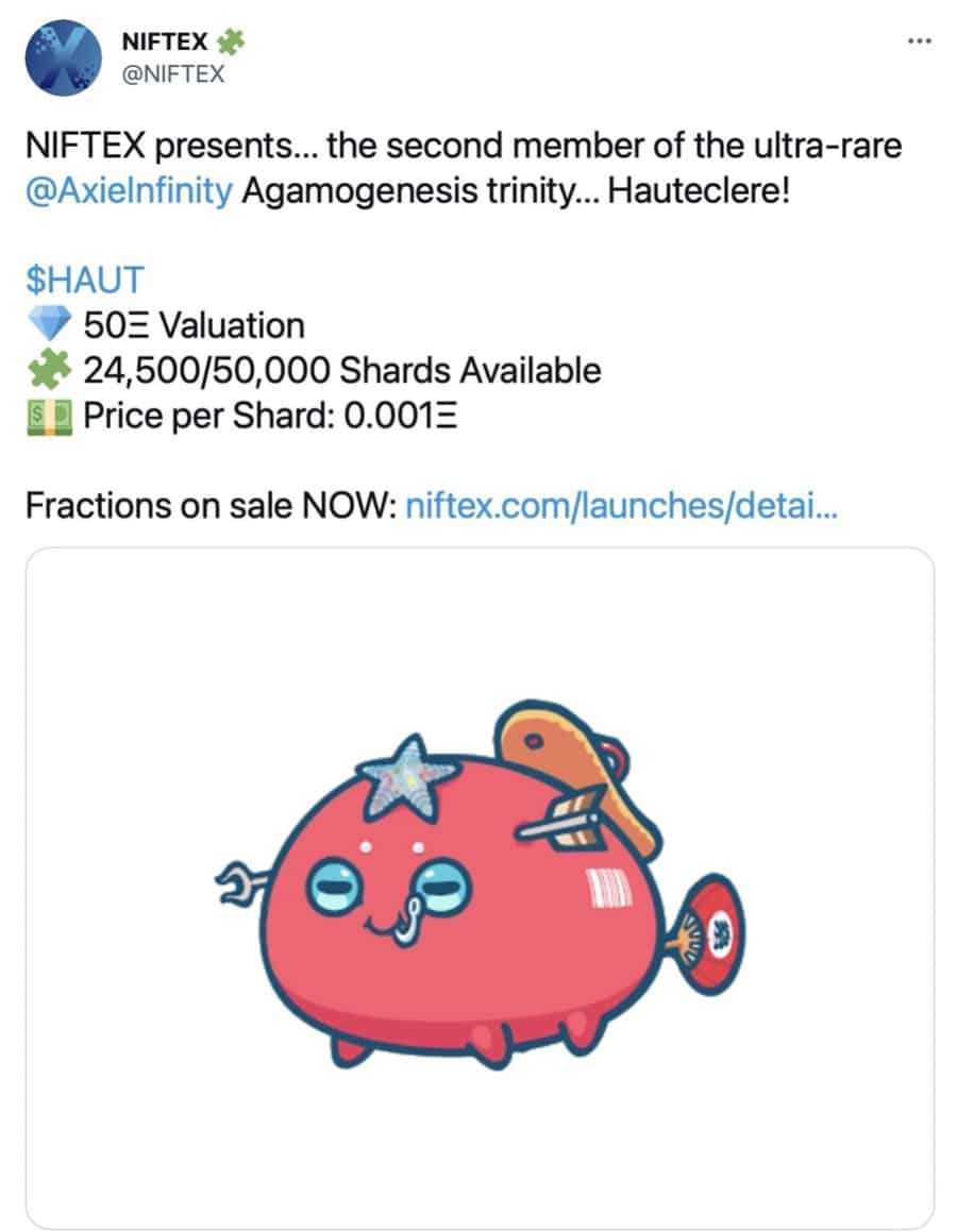 Niftex Axie Infinity Twitter