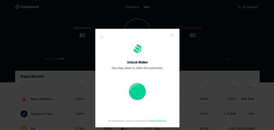 Unlock Wallet COMP