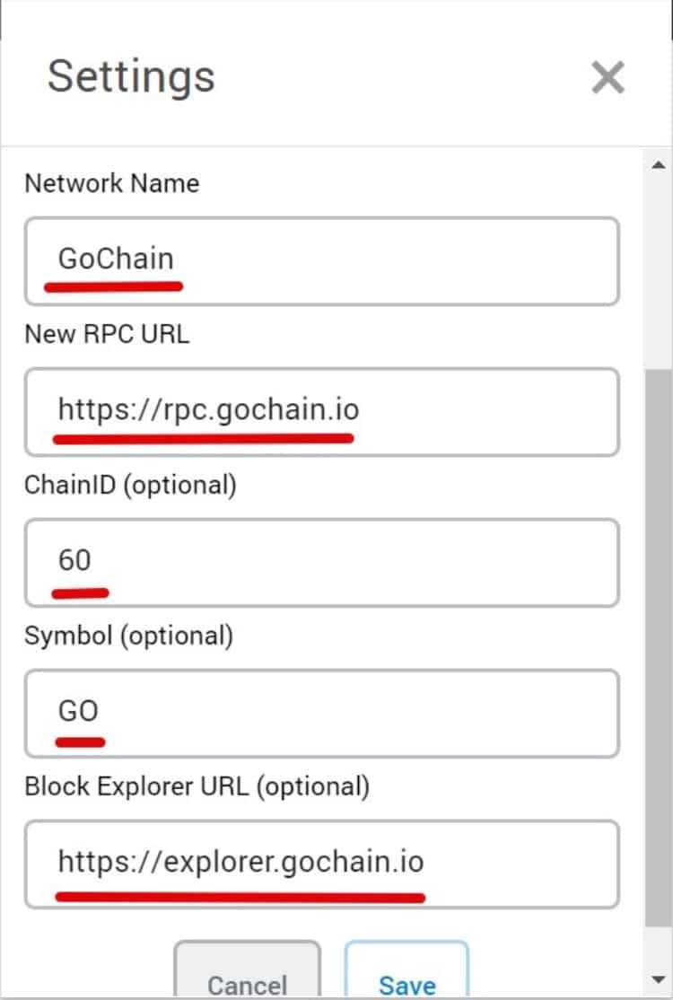 GoChain Details