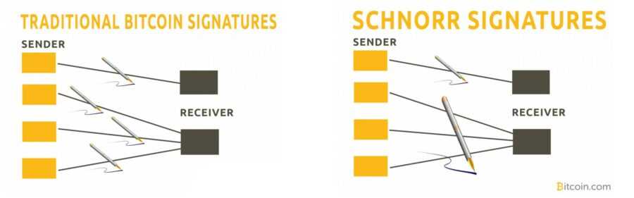 Schnorr Sig vs Trad Sig