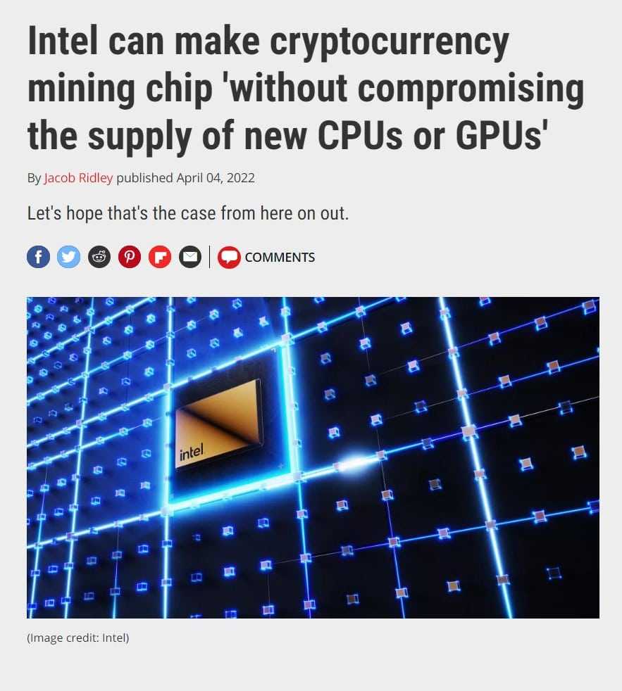 intel bitcoin mining chip