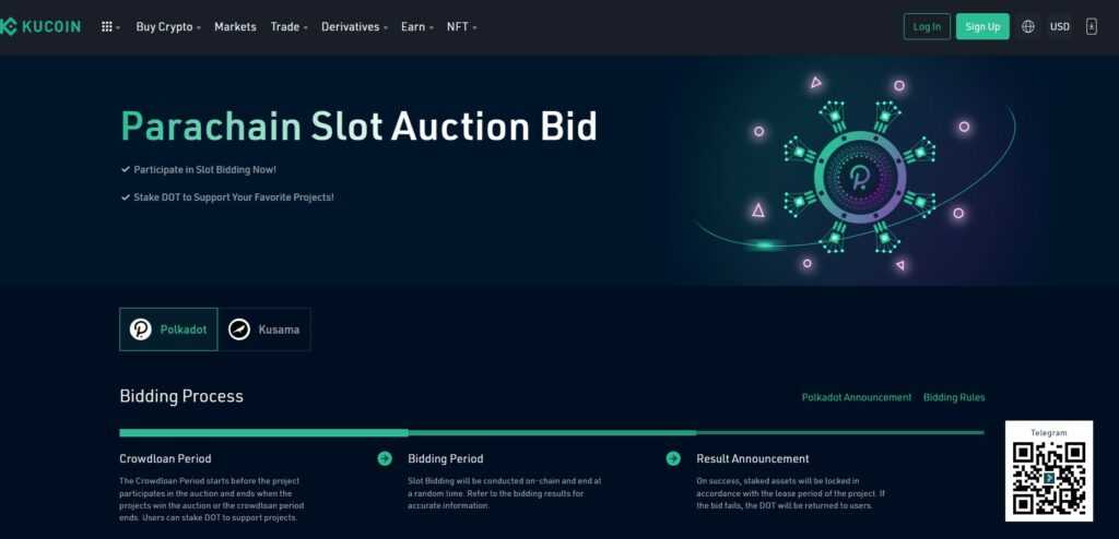 Polkadot slot auction