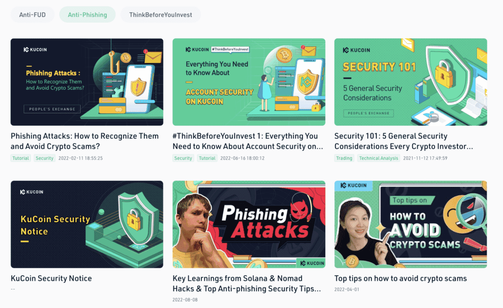 KuCoin AntiPhishing Tutorials