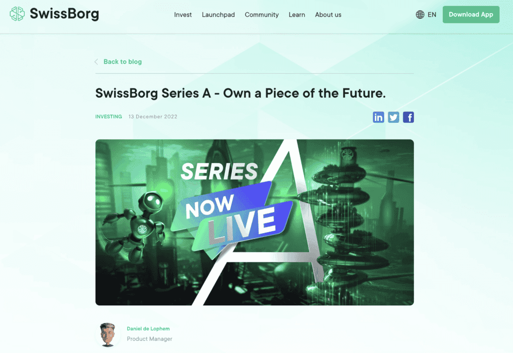 SwissBorg Series A